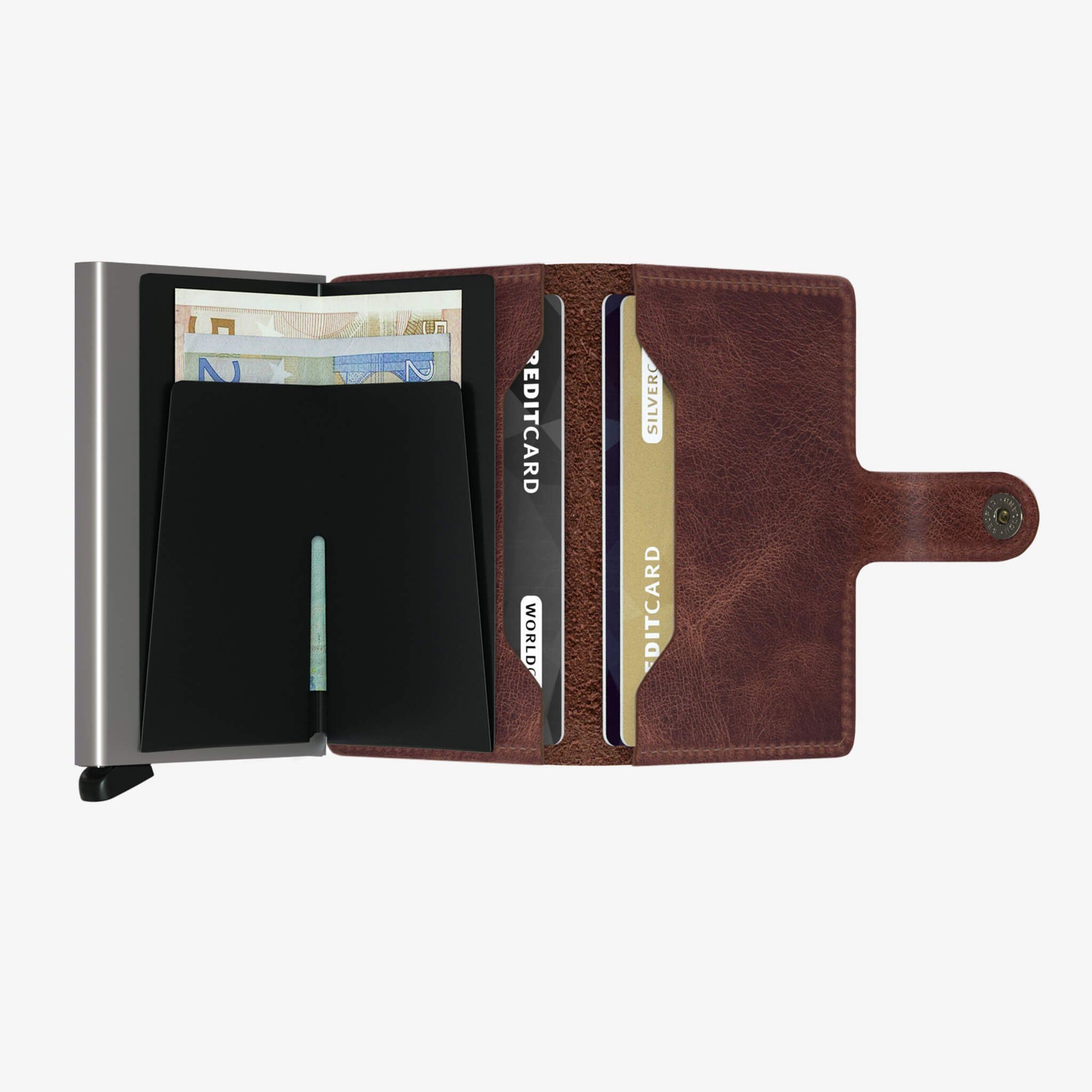 Miniwallet Vintage Brown - Brun