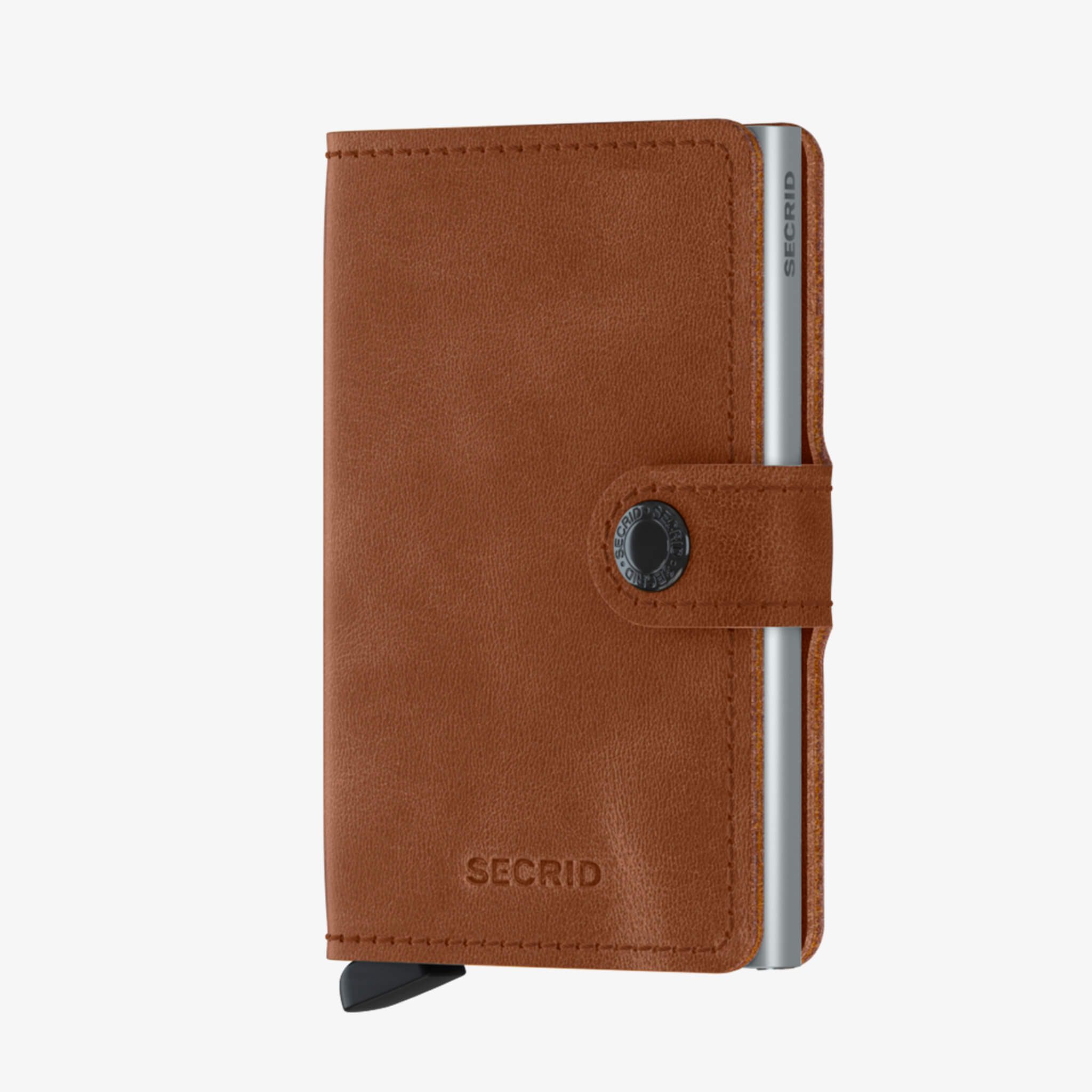 Miniwallet Vintage Cognac-Silver - Cognac