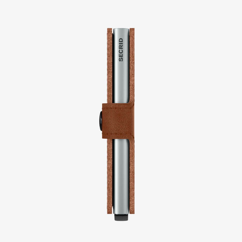 Miniwallet Vintage Cognac-Silver - Cognac