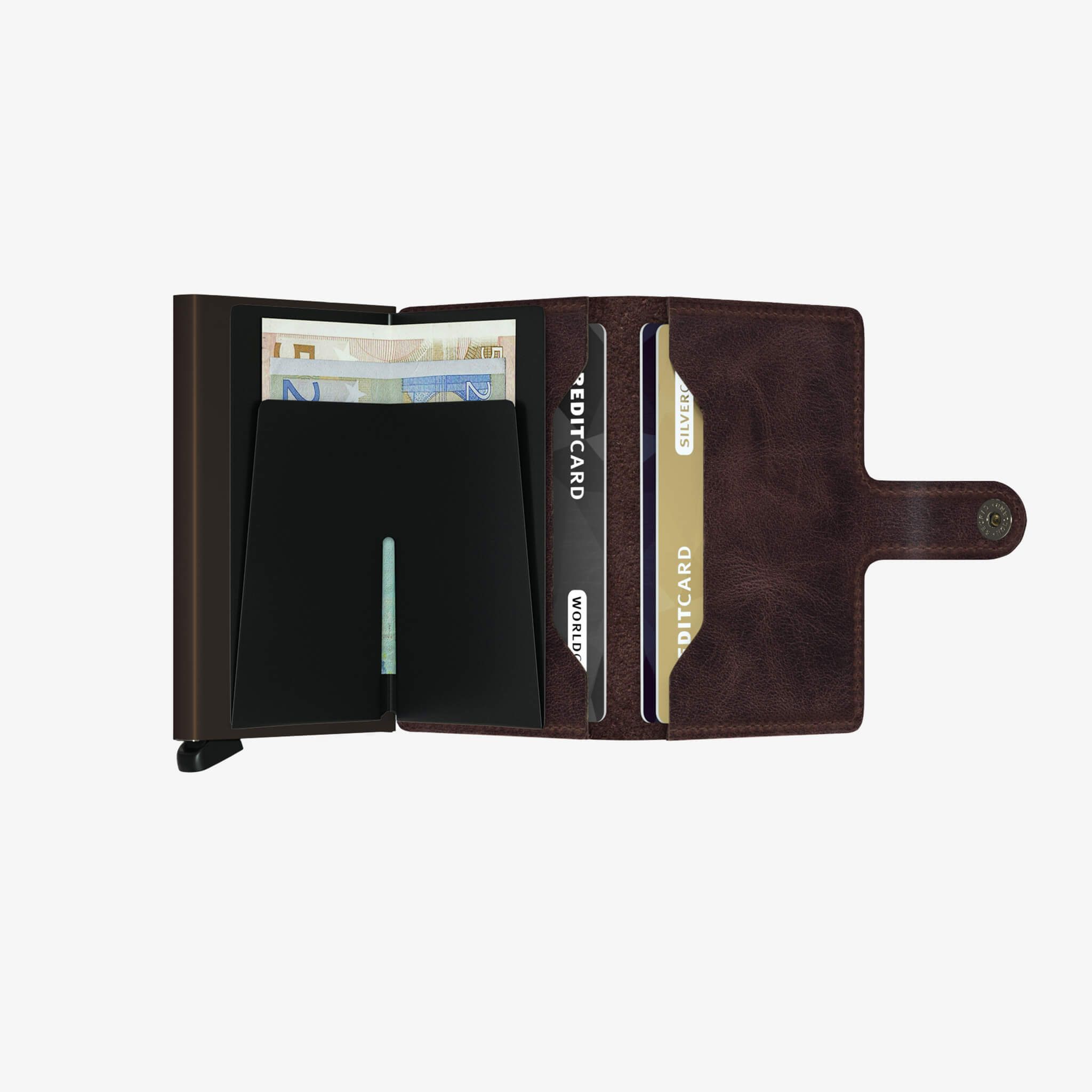 Miniwallet Vintage Chocolate - Brun