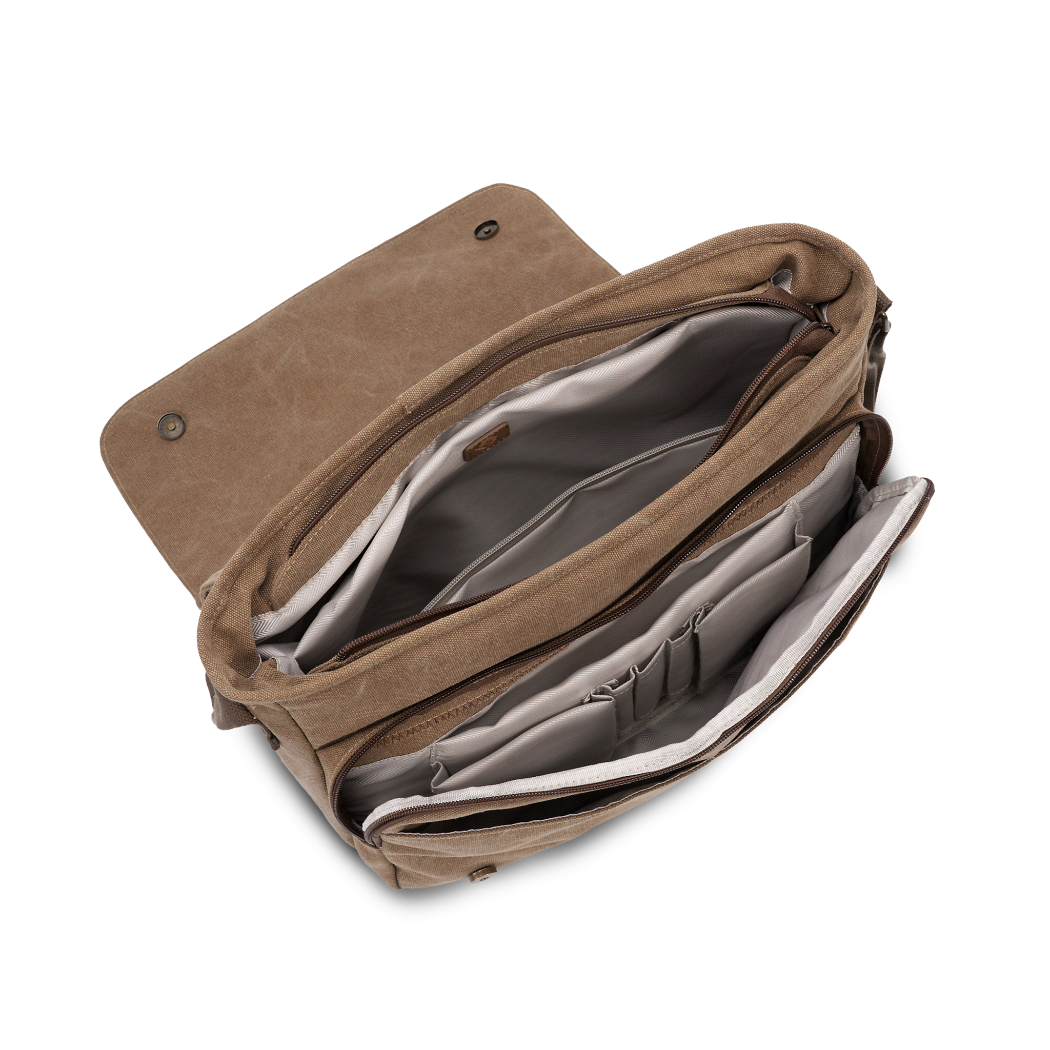 Skulderveske i crossbody-modell - Kamel