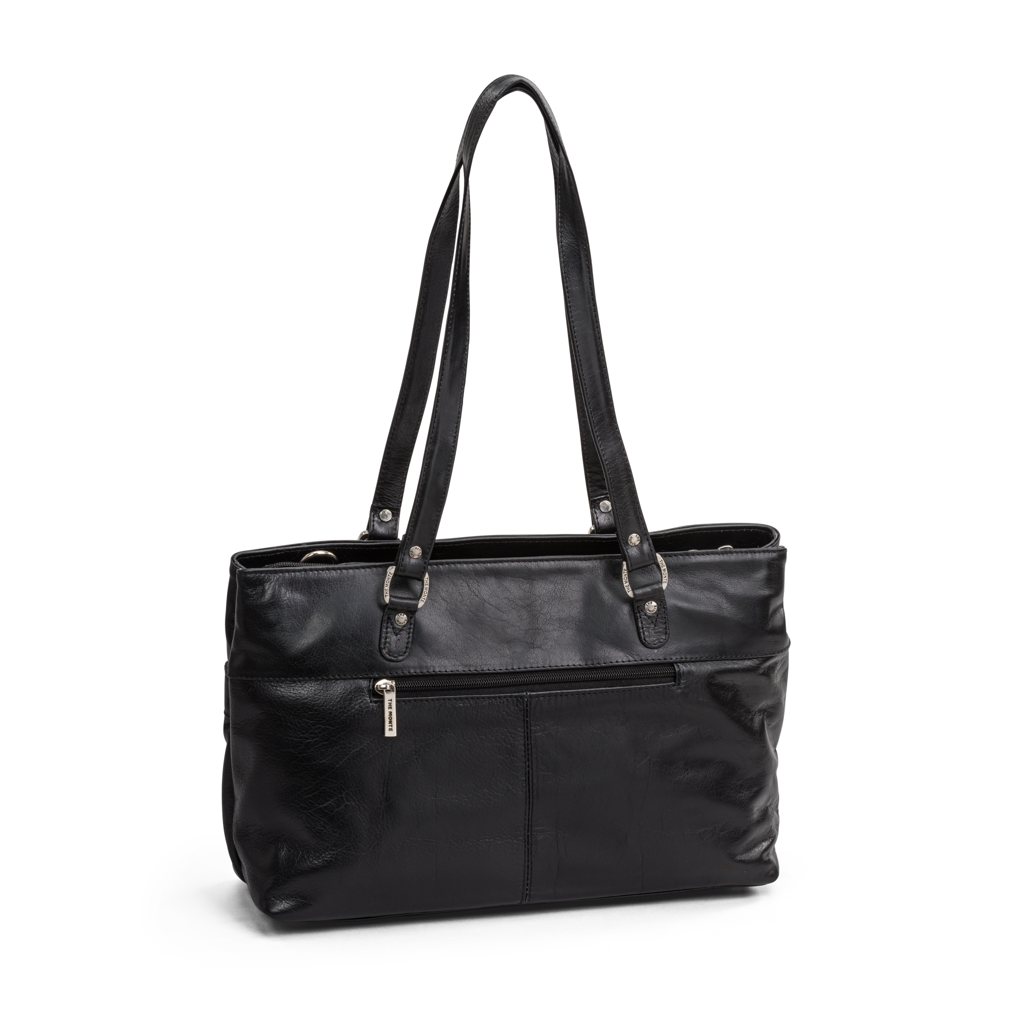 Tote bag i skinn - Svart