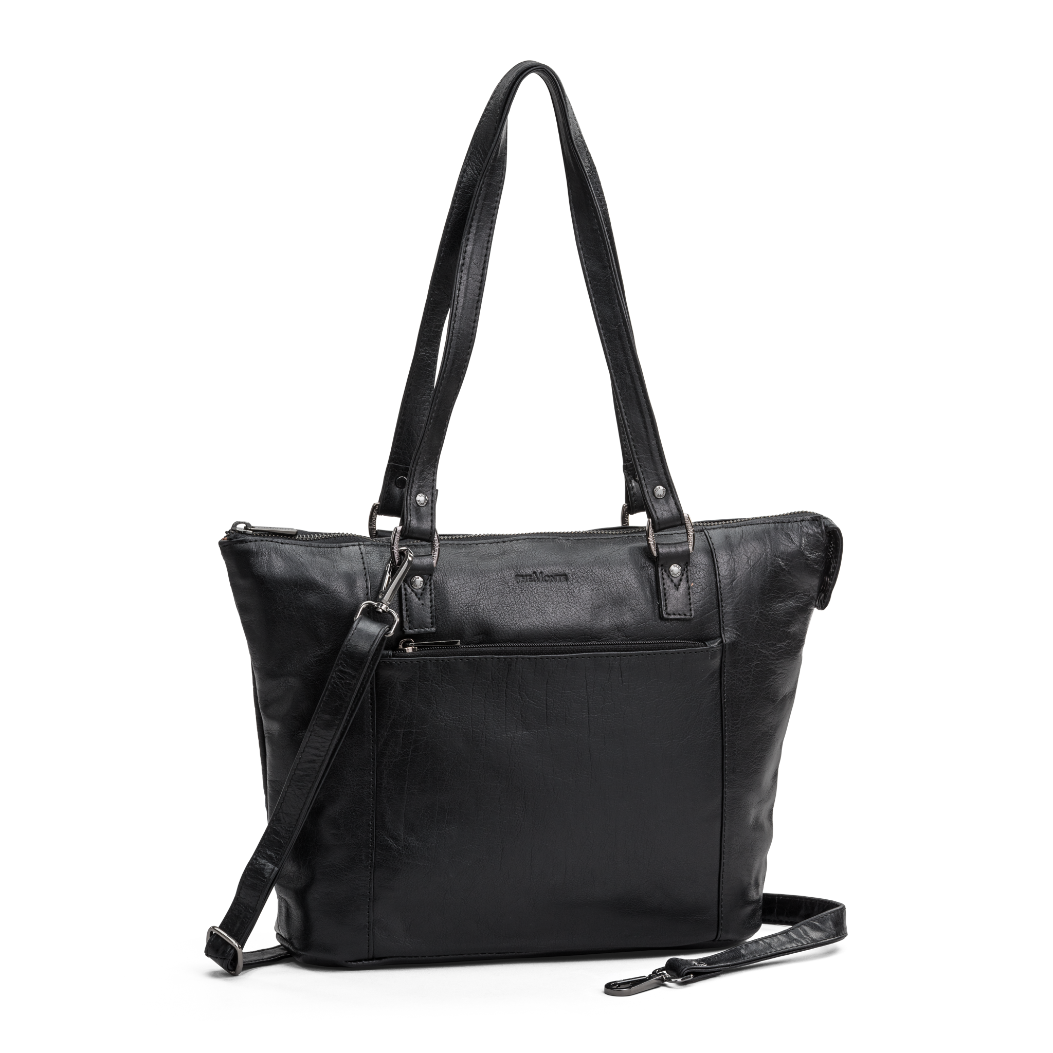 Tote bag-veske i skinn - Svart
