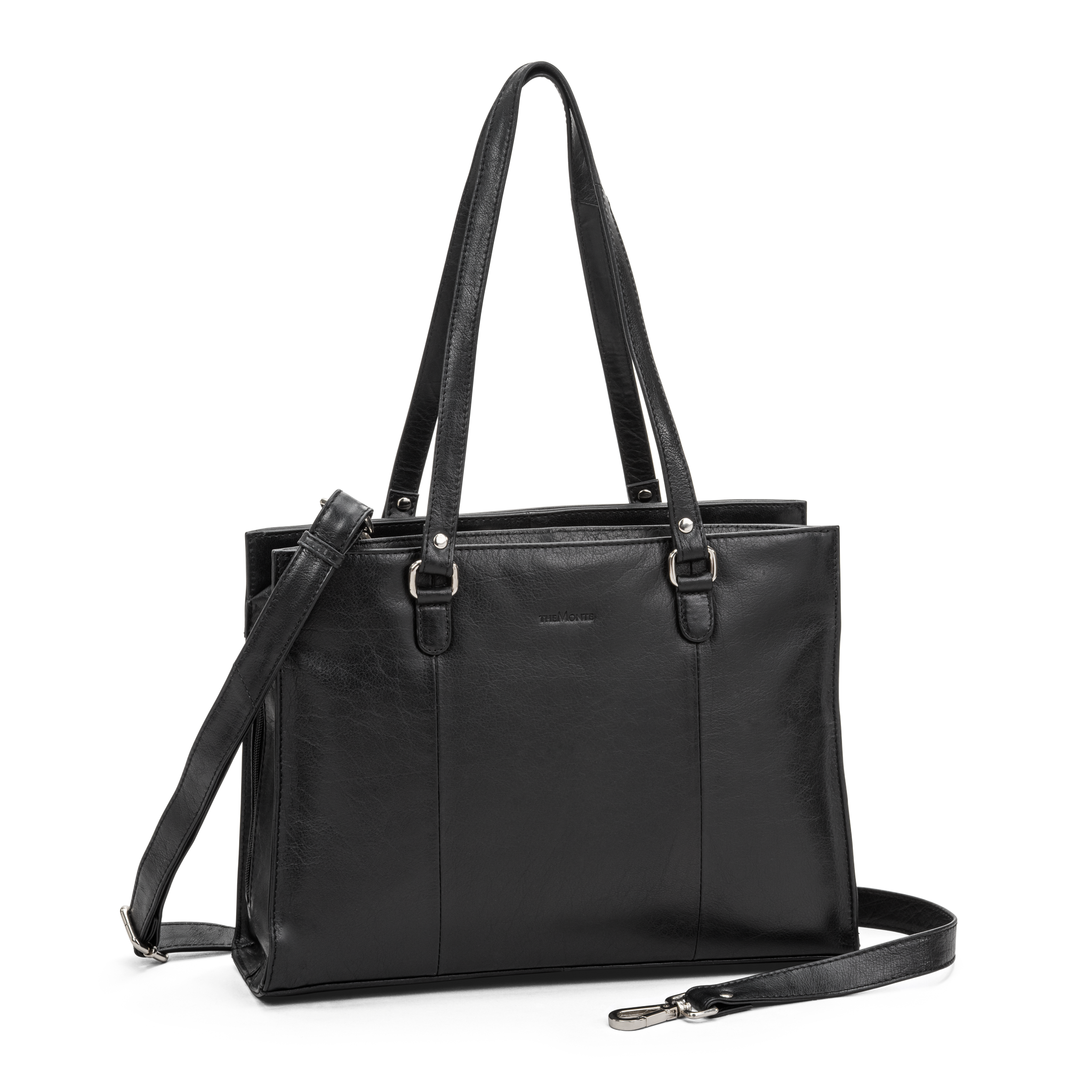 Tote bag i skinn - Svart