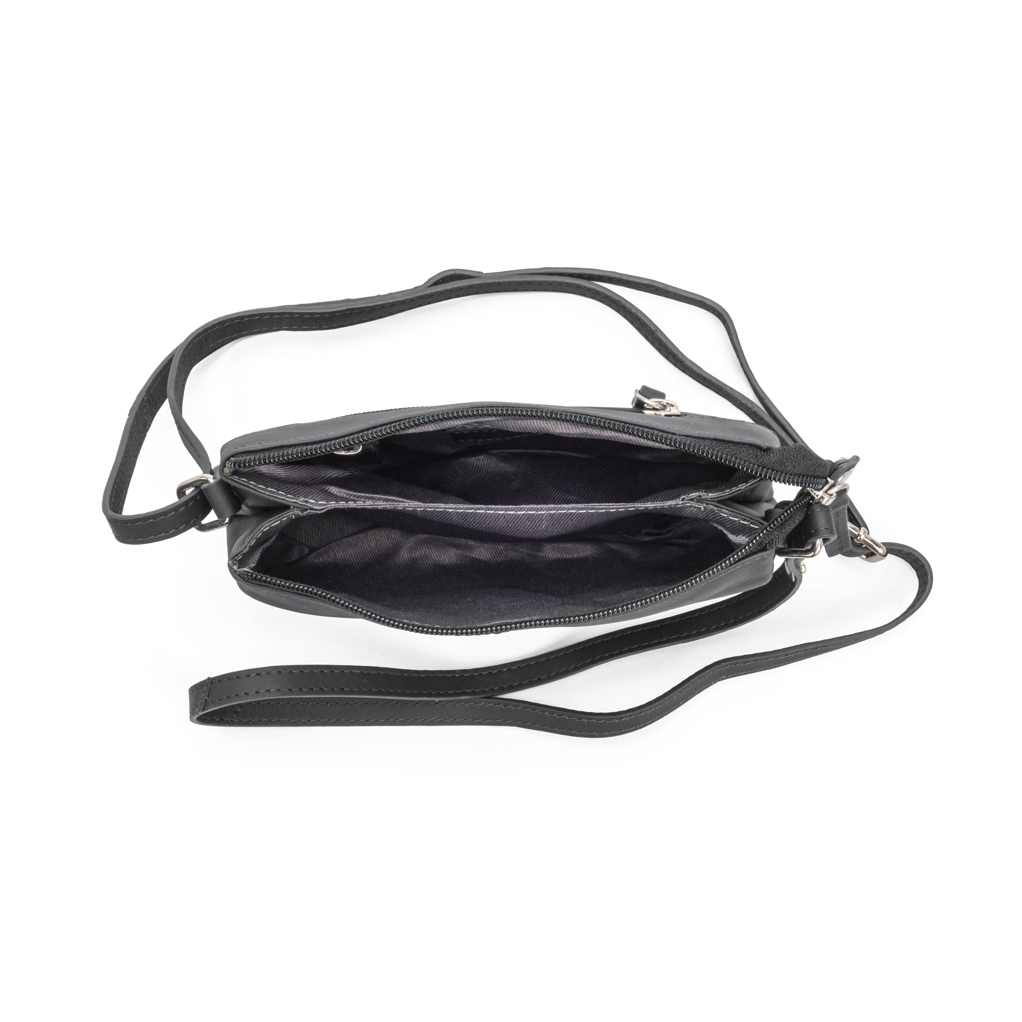 Crossbody skinn - Svart