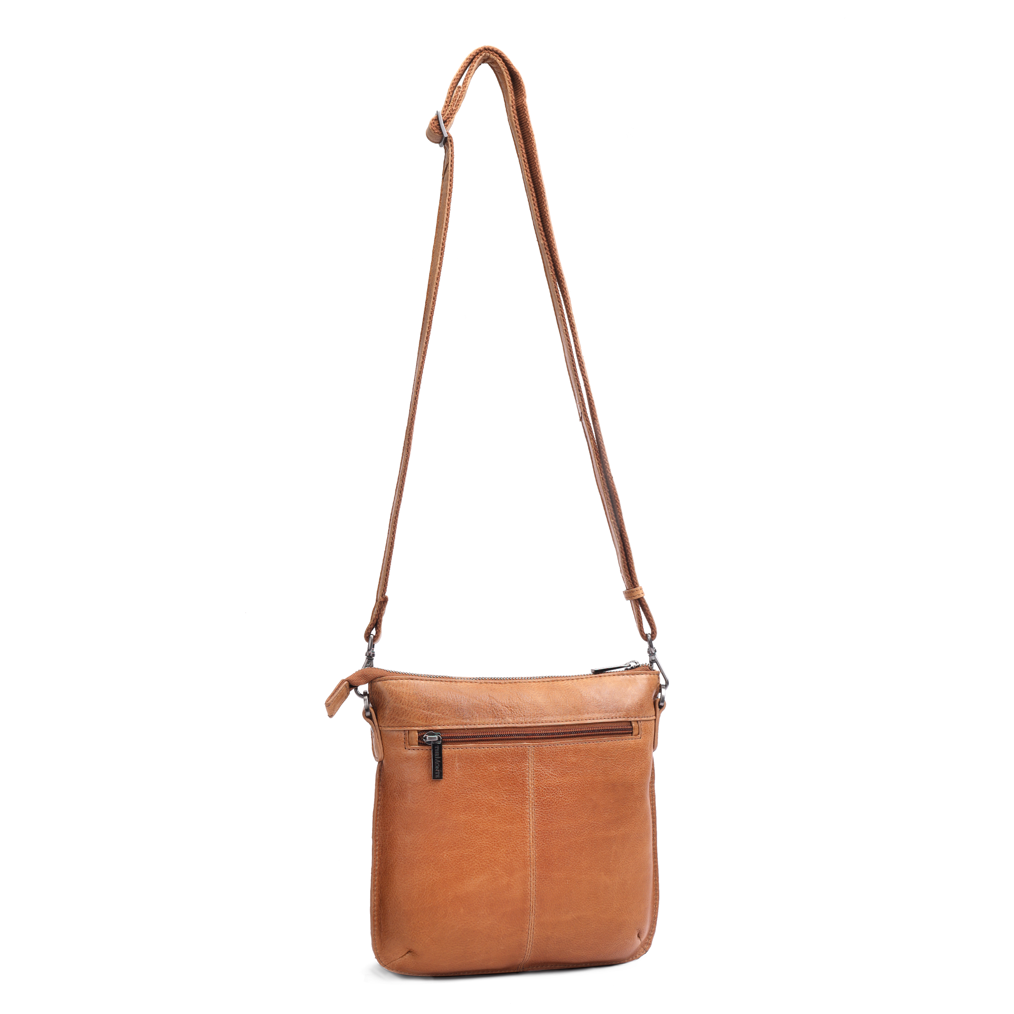 Crossbody-veske i skinn - Walnut