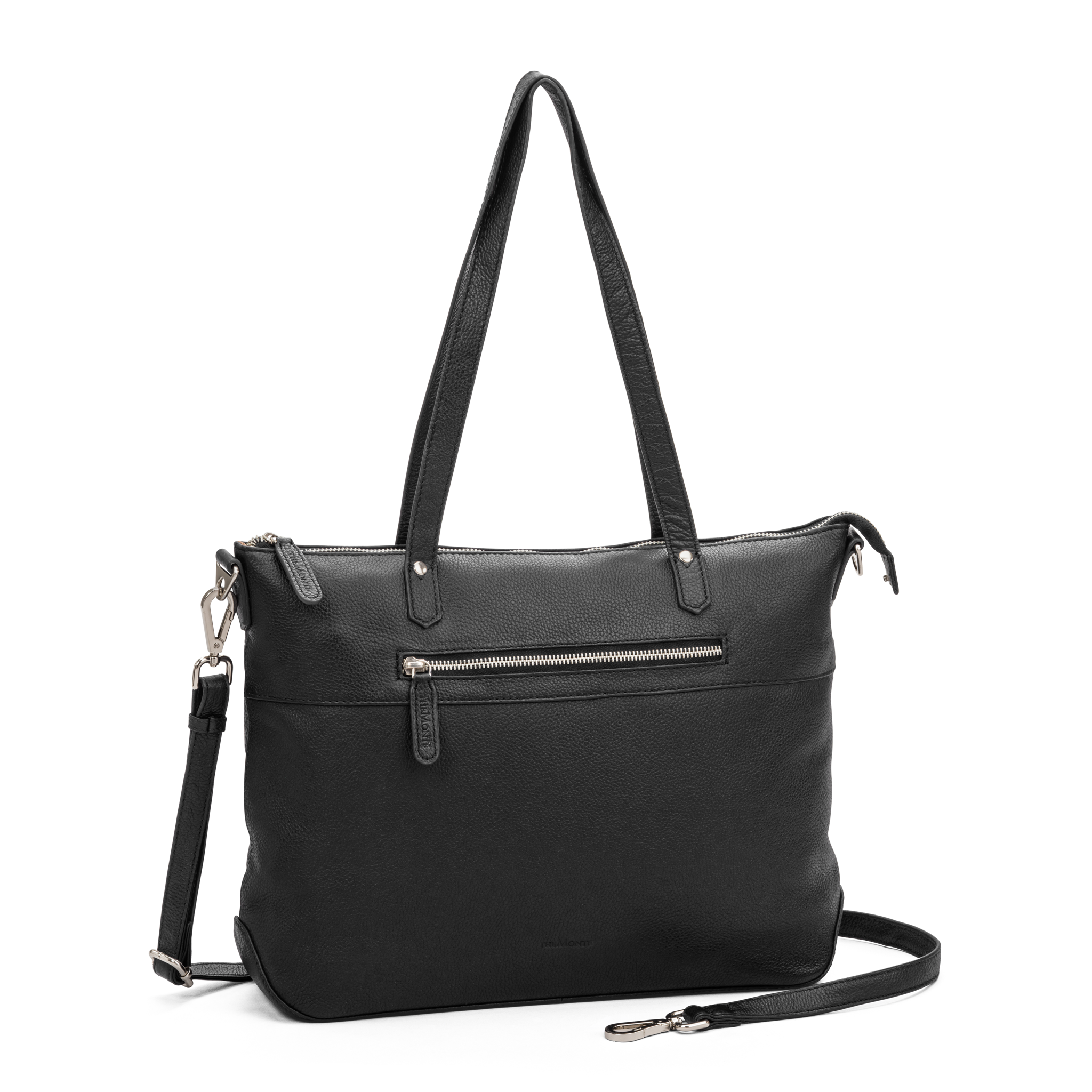 Tote bag i skinn - Svart