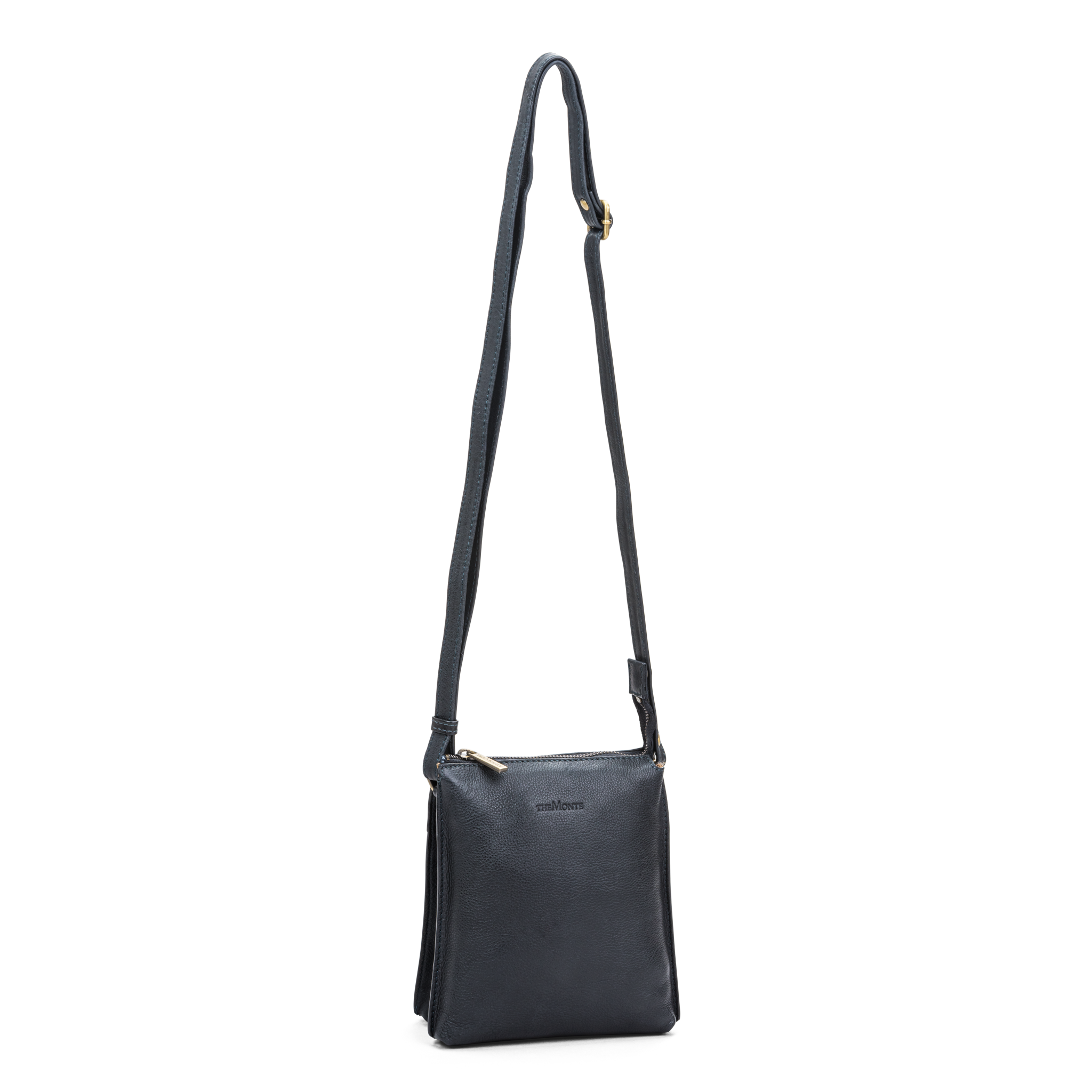 Crossbody-veske i skinn - Marine