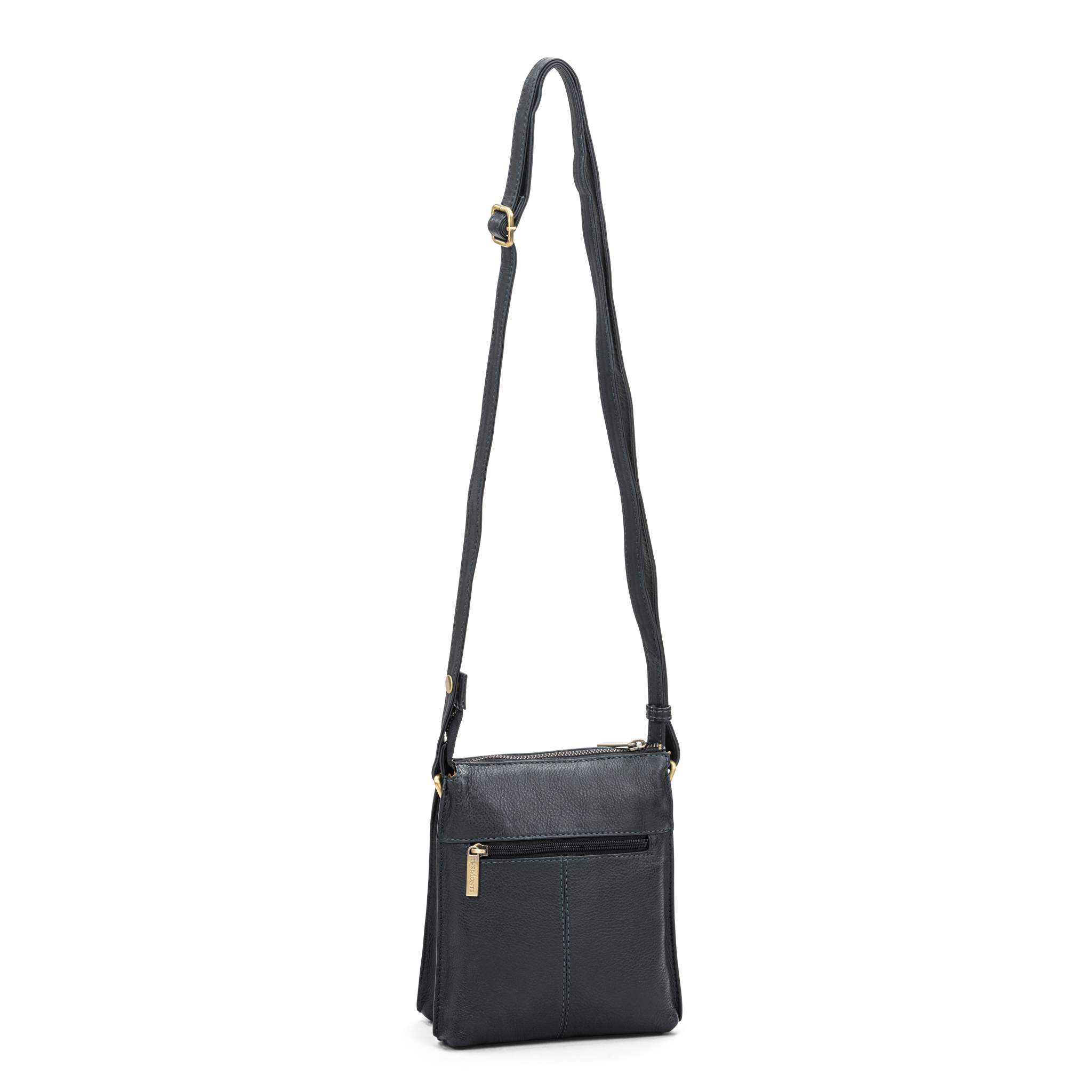Crossbody-veske i skinn - Marine