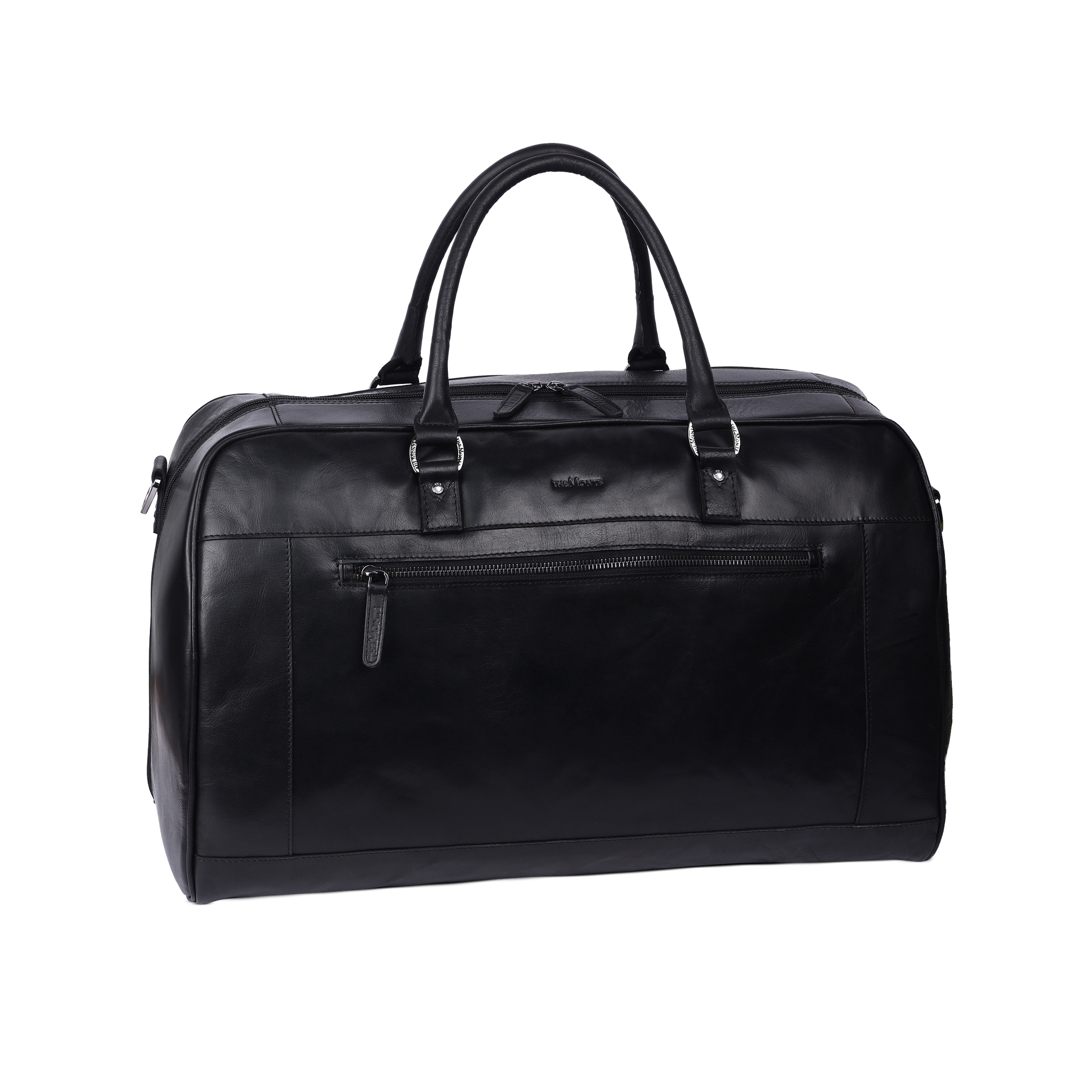 Weekend bag large i skinn, 40 L - Svart