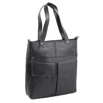 Veske Tote Bag skinn Svart