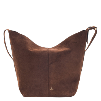 Dahlia Rozzano skulderveske i semsket skinn Chocolate