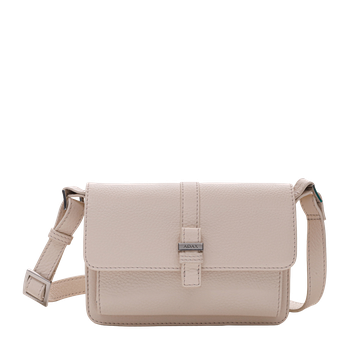 Zara Cormorano crossbody-veske med spenne Offwhite