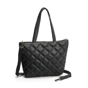 Quilted Tote veske i skinn