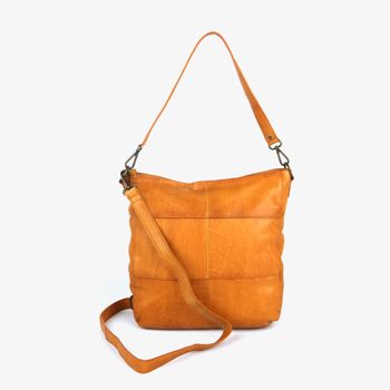 Hobo tote bag i skinn Cognac