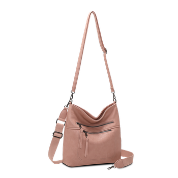 Crossbody-veske Lys rosa
