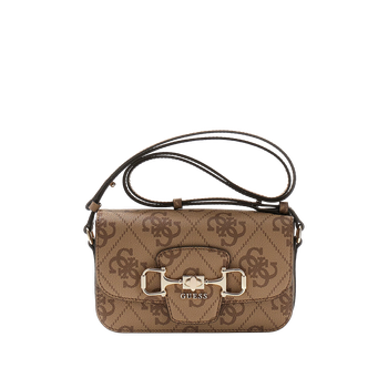 Janie logo crossbody veske Latte Brown