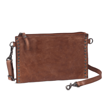 VINTAGE ROCKS Clutch Brun