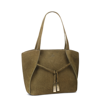 Chic Boho tote bag i skinn Chic Boho tote bag i skinn Grønn