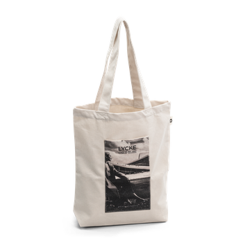 Handlenett i resirkulerbar bomull Beige/Black