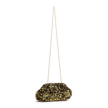 Clutch med paljetter Gull