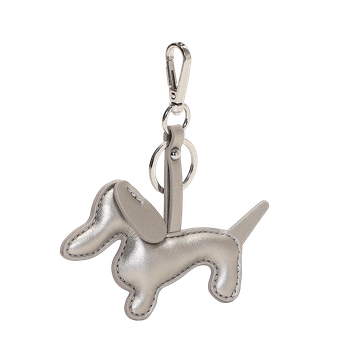 Bag charm hund Sølv
