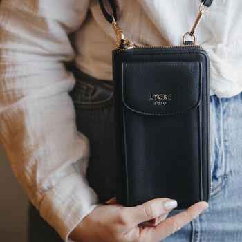 Mobilveske i crossover-modell Svart