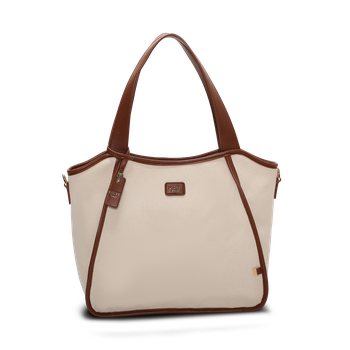 Håndveske i tote bag-modell Beige