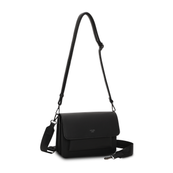 Crossbody-veske med klaff Svart