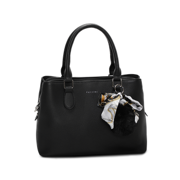 Anna håndveske med pynt Svart