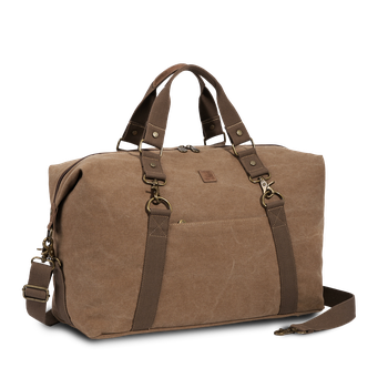Canvas weekendbag Kamel