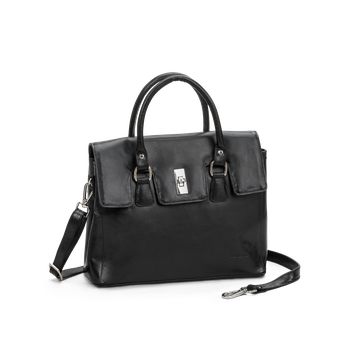 Håndveske i skinn Svart