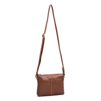 Crossbody skulderveske i skinn Bridge