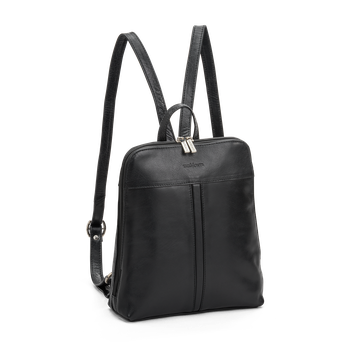 Ryggsekk i skinn Svart