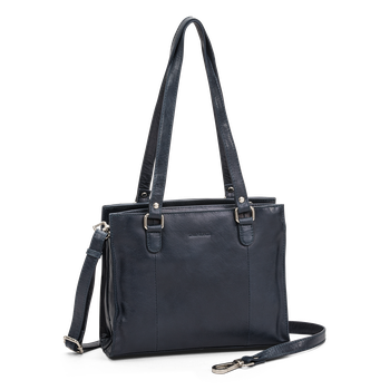 Skulderveske i skinn Marine