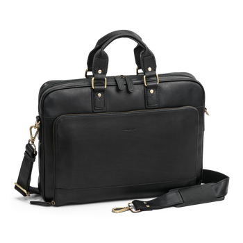Skinnveske 16" Svart