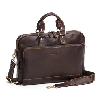 Skinnveske 16" Brun