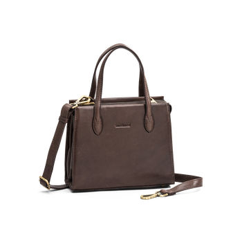 Håndveske i skinn Brun