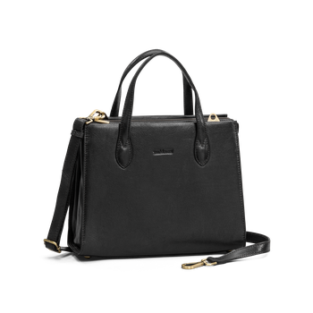 Håndveske i skinn Svart