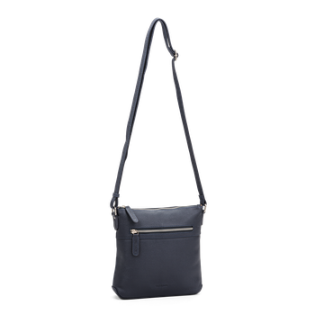 Crossbody-veske small i skinn Marine
