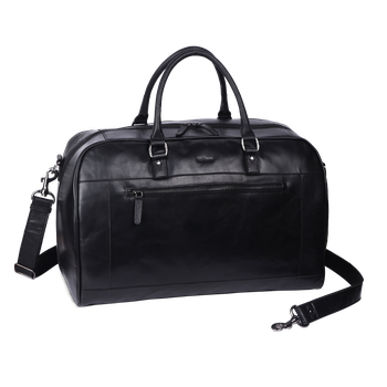 Weekend bag large i skinn, 40 L Weekend bag large i skinn, 40 L Svart