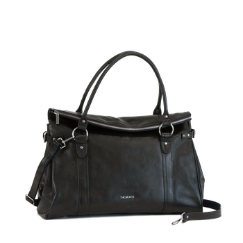 Weekendbag skinn Svart