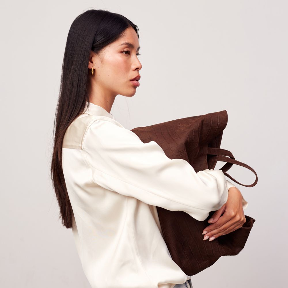 Capri Alvilda shopper-veske skinn