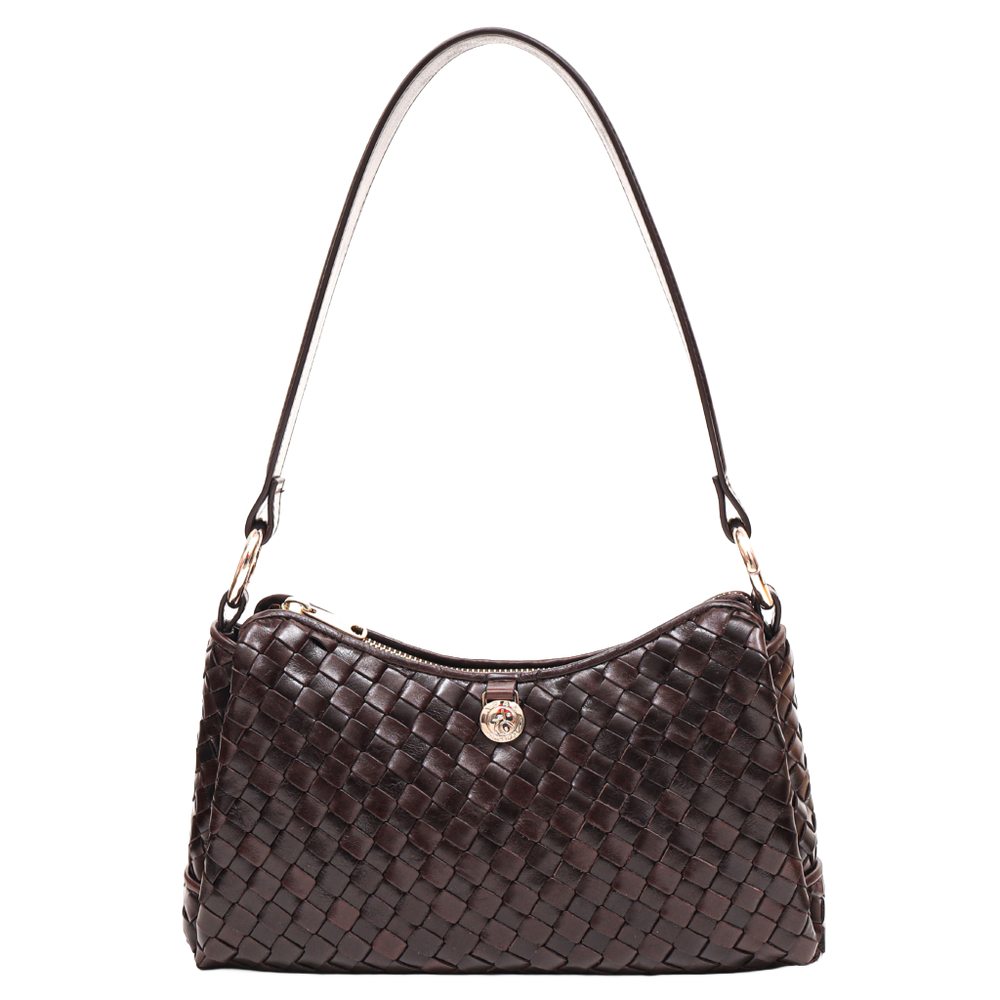 Eleonora Salerno skulderveske flettet skinn