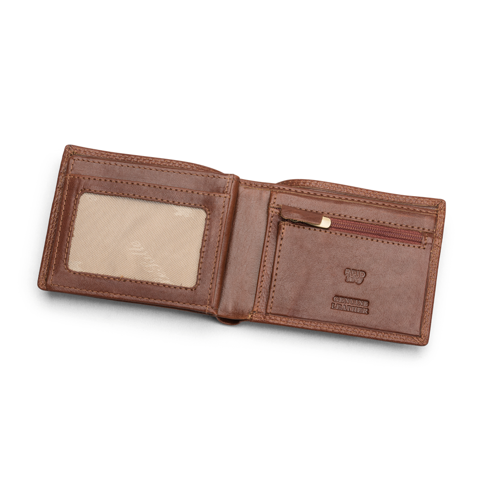 Dollarlommebok i skinn