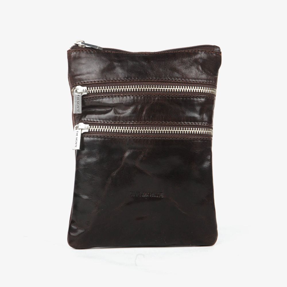 Veske Crossbody Small skinn - Brun
