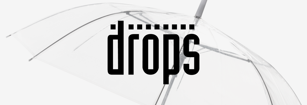 Drops gjennomsiktig paraply