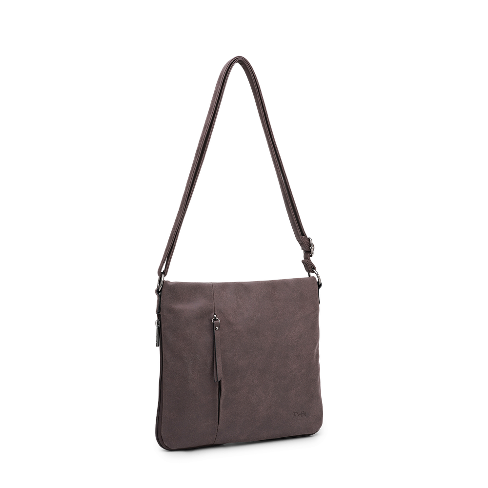 Skulderveske crossbody bucket - Brun