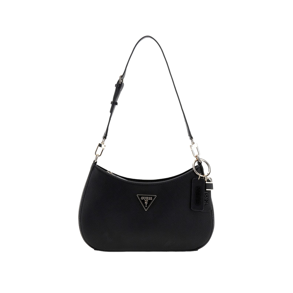 Noelle II Top Zip Shoulder Bag - Svart