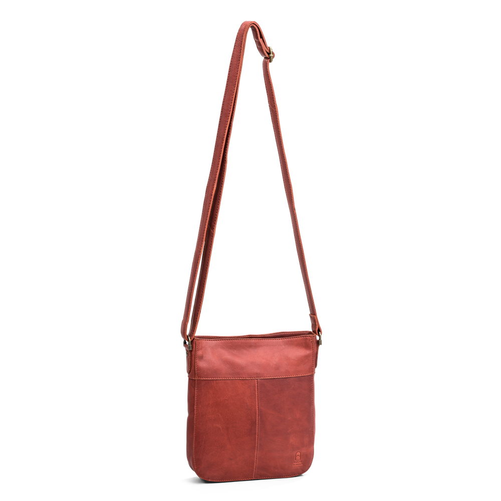 Crossbody i skinn - Rusty